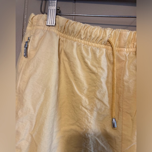 Catalina Vintage Track Windbreaker Pants Zipper Leg Size Medium Petite Yellow - Picture 3 of 9